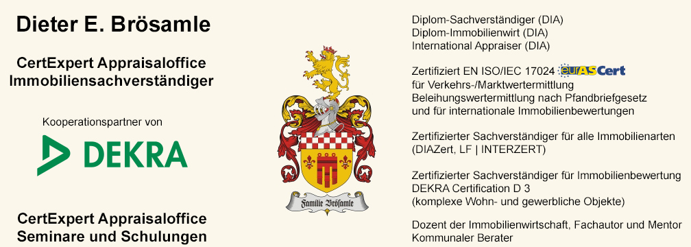 Dieter E. Brösamle, Certexpert-Appraisaloffice, 72202 Nagold